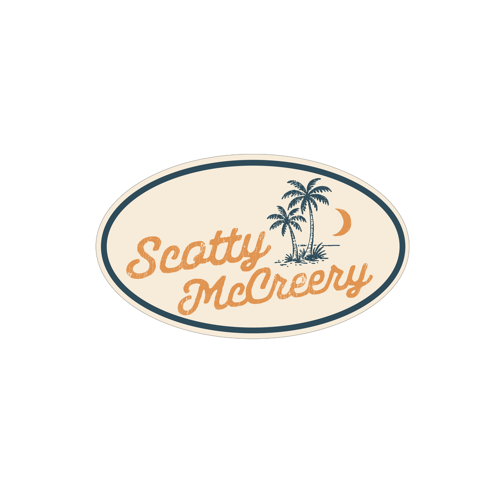 Sticker Oval Palm Trees